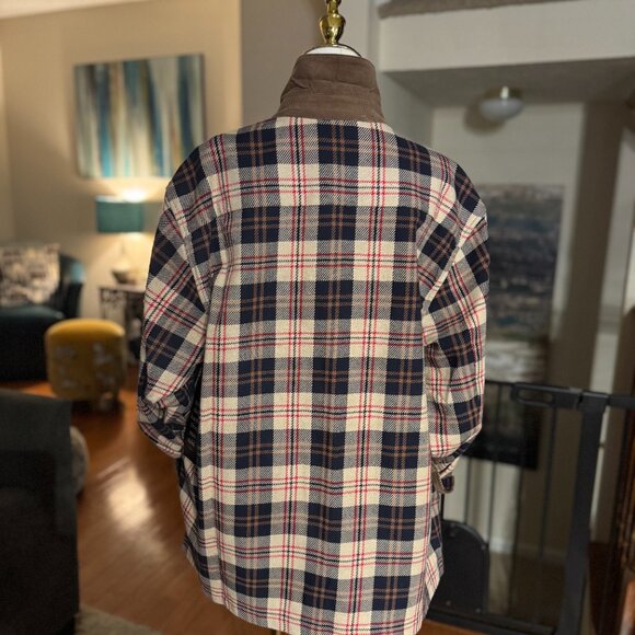 Tuckernuck Cream Plaid Platt Ranch Jacket, Large, NWT - Picture 7 of 14